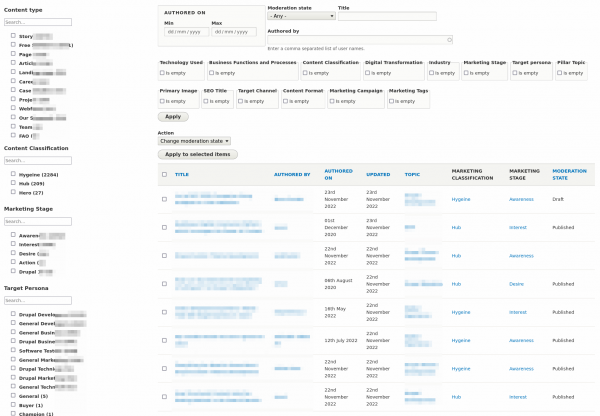 Content Filtering