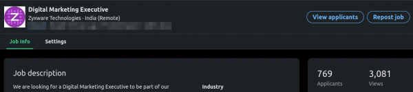 Linkedin Job