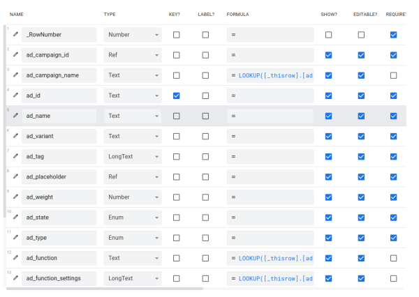 DB in AppSheet